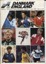 Sportboken - Fotboll-Euro 92 Danmark-England